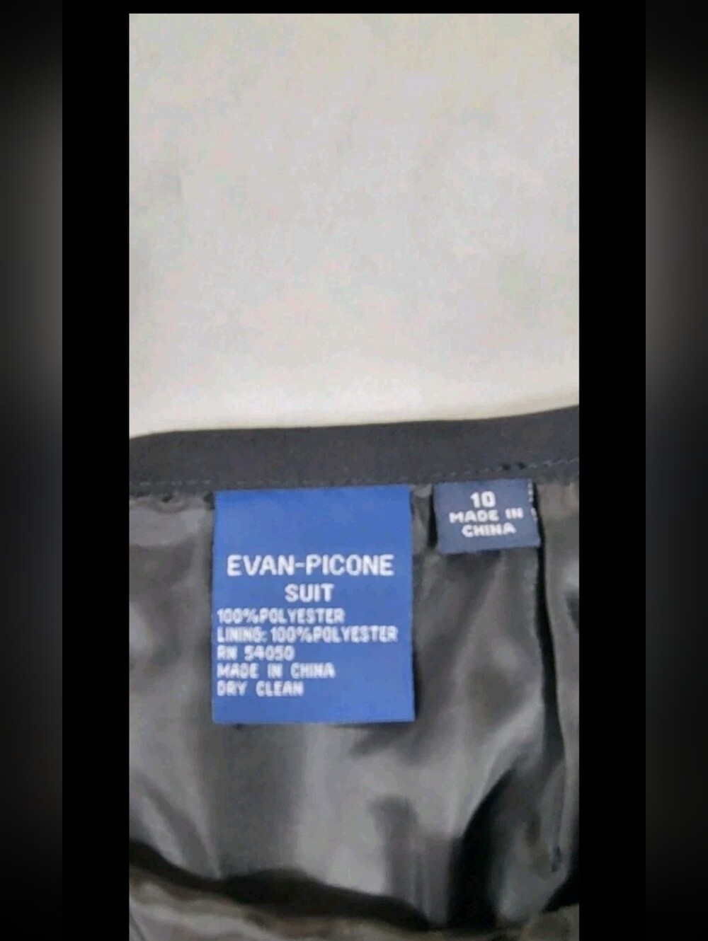 Evan-Picone Womens Black 2 Pice Suit Size 10 Tailored 3 Btn Jacket Pencil Skirt - Picture 5 of 11